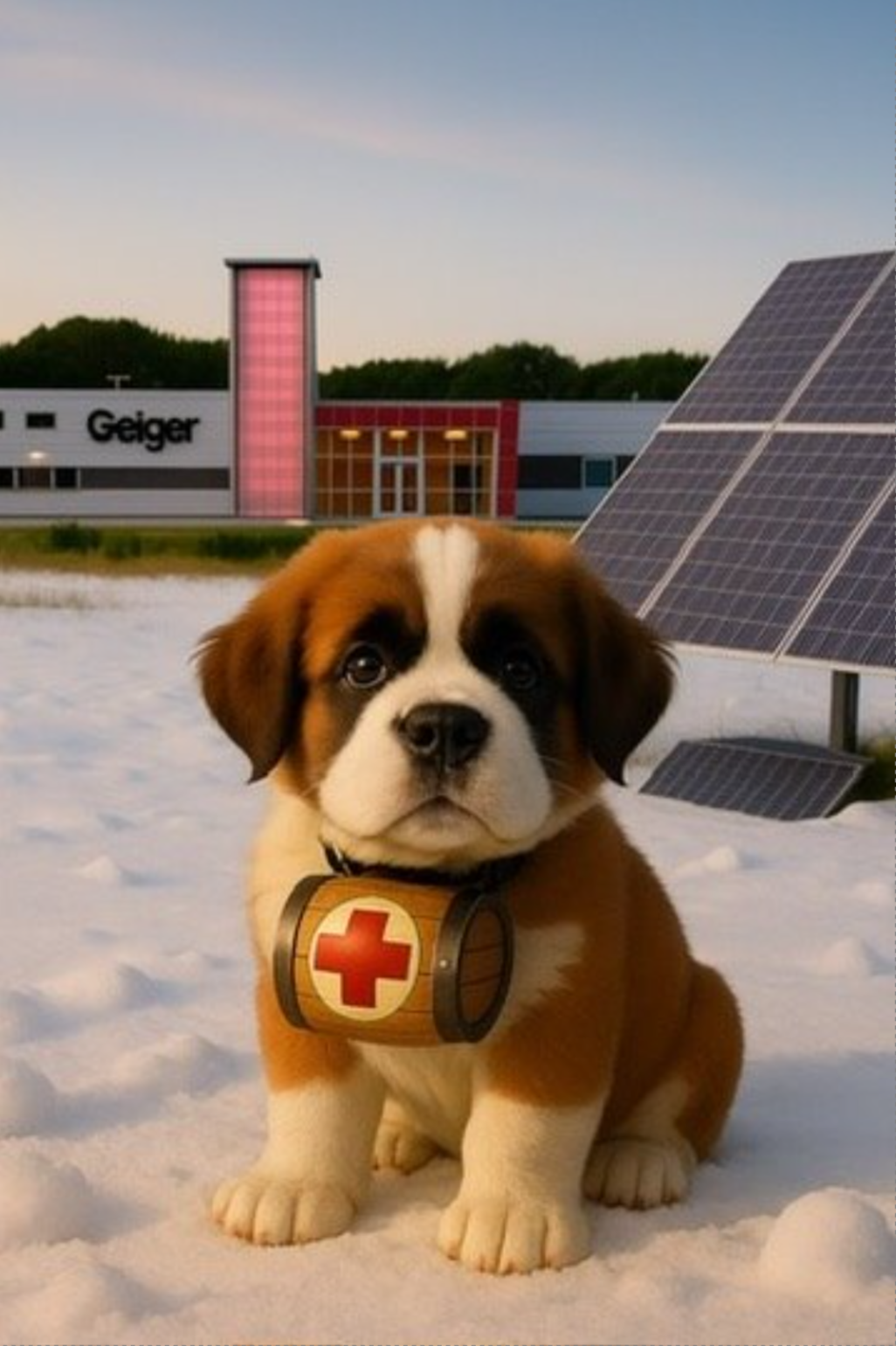 St. Bernard puppy, the G-Force mascot